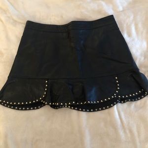 Zara black leather skirt *new with tags
